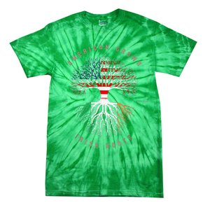 American Grown Irish Roots Ireland Flag ST Patrick's Day Tie-Dye T-Shirt