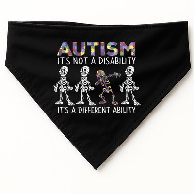 Autism Gift It's A Different Ability Gift Autism Awareness Cool Gift USA-Made Doggie Bandana