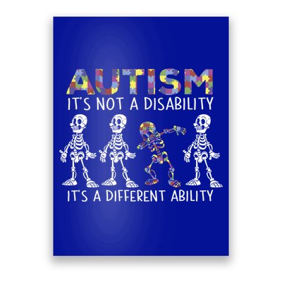 Autism Gift It's A Different Ability Gift Autism Awareness Cool Gift Poster