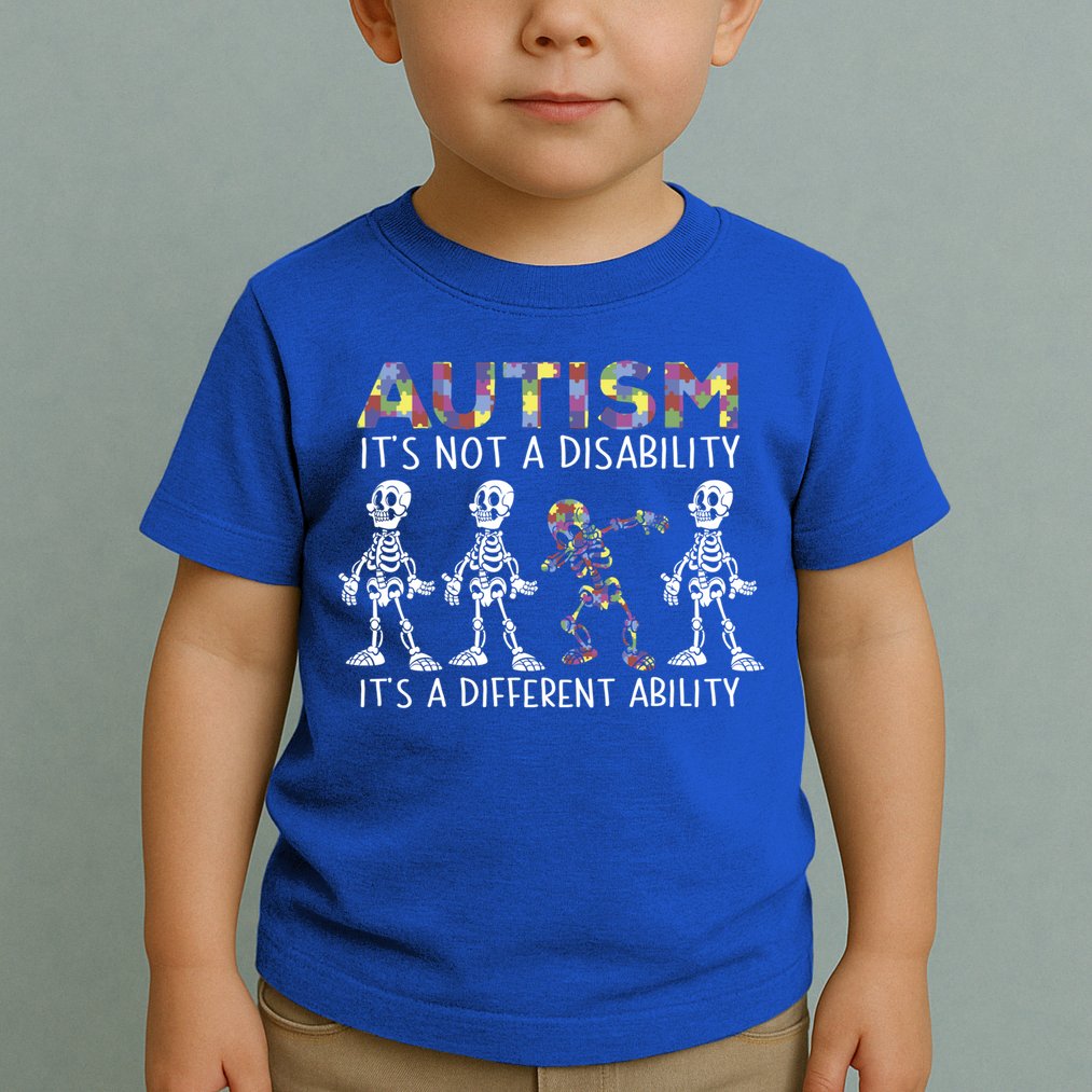 Autism Gift It's A Different Ability Gift Autism Awareness Cool Gift Toddler T-Shirt