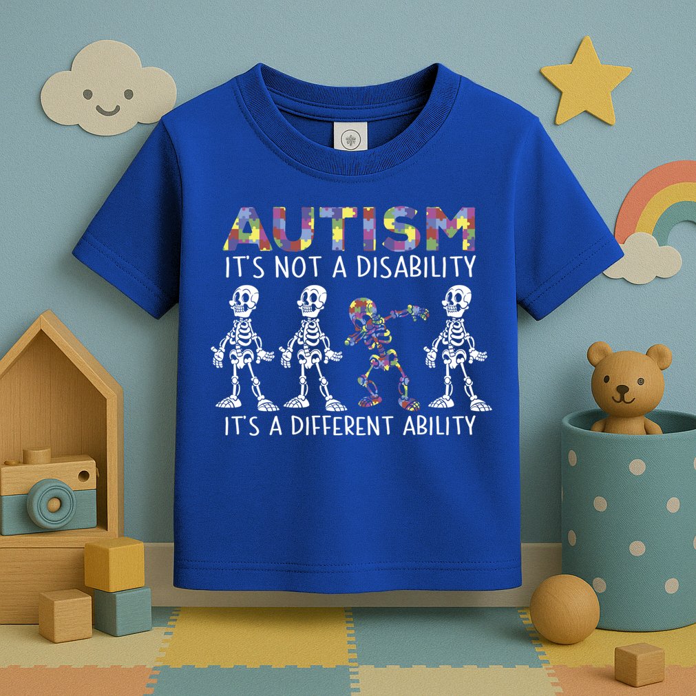 Autism Gift It's A Different Ability Gift Autism Awareness Cool Gift Toddler T-Shirt