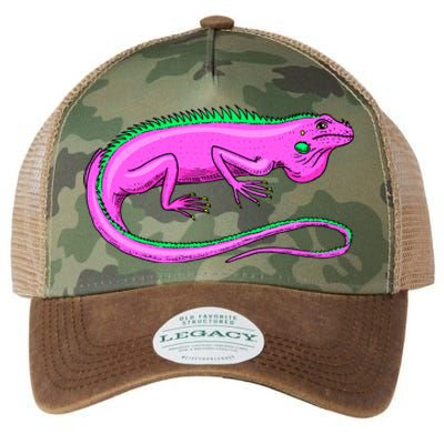 American Green Iguana Lizard Legacy Tie Dye Trucker Hat