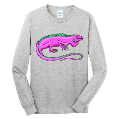 American Green Iguana Lizard Tall Long Sleeve T-Shirt