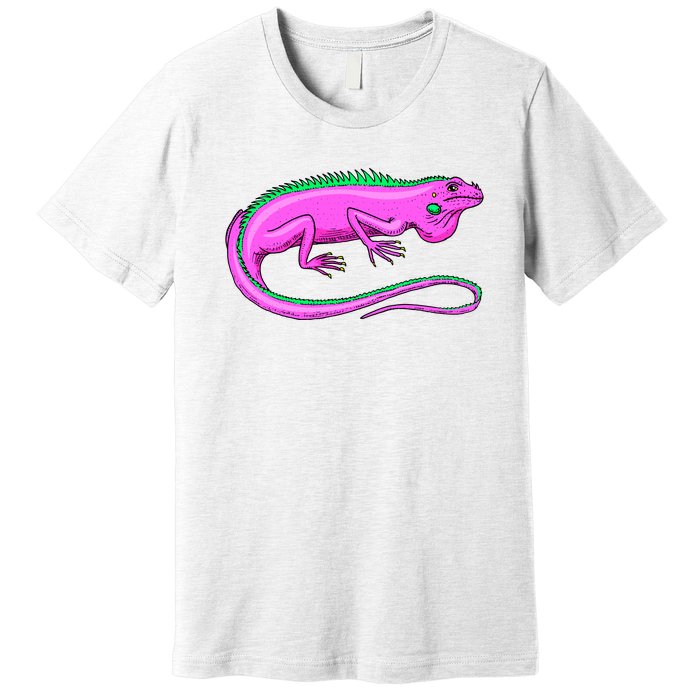 American Green Iguana Lizard Premium T-Shirt