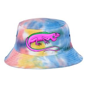 American Green Iguana Lizard Tie Dye Newport Bucket Hat