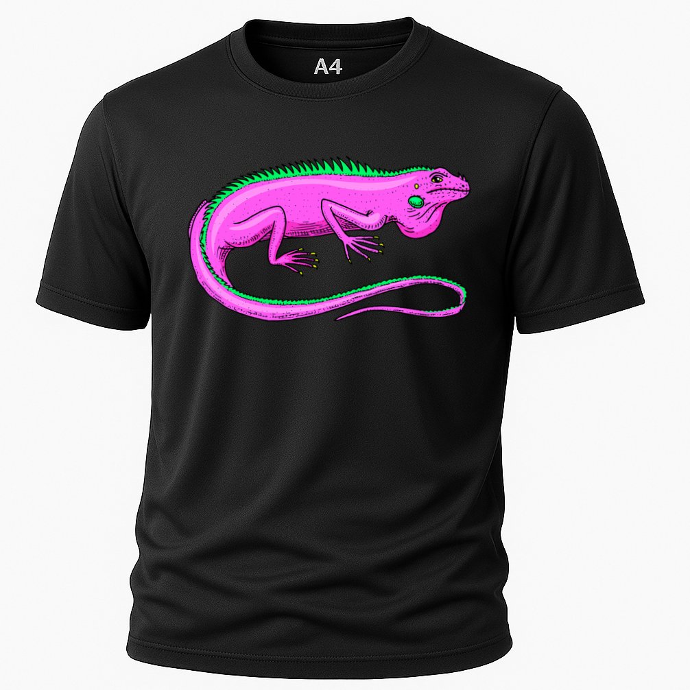 American Green Iguana Lizard Cooling Performance Crew T-Shirt