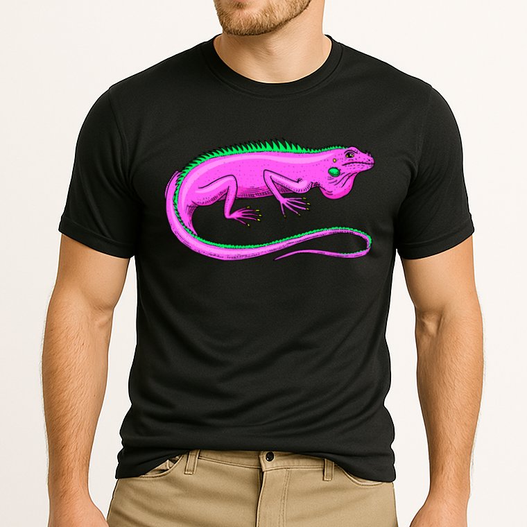 American Green Iguana Lizard Cooling Performance Crew T-Shirt