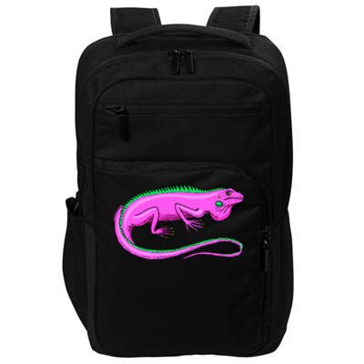 American Green Iguana Lizard Impact Tech Backpack