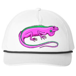 American Green Iguana Lizard Snapback Five-Panel Rope Hat