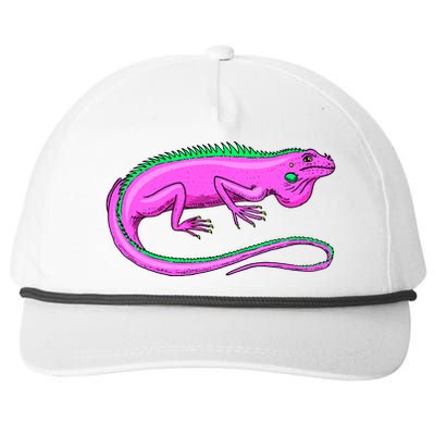 American Green Iguana Lizard Snapback Five-Panel Rope Hat