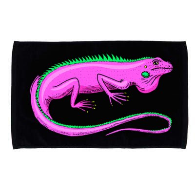 American Green Iguana Lizard Microfiber Hand Towel