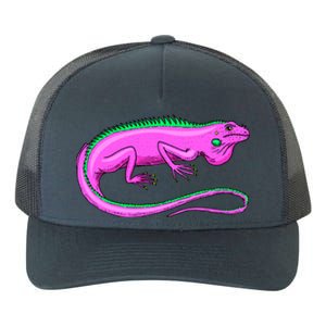 American Green Iguana Lizard Yupoong Adult 5-Panel Trucker Hat