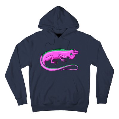 American Green Iguana Lizard Hoodie