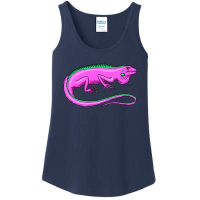 American Green Iguana Lizard Ladies Essential Tank