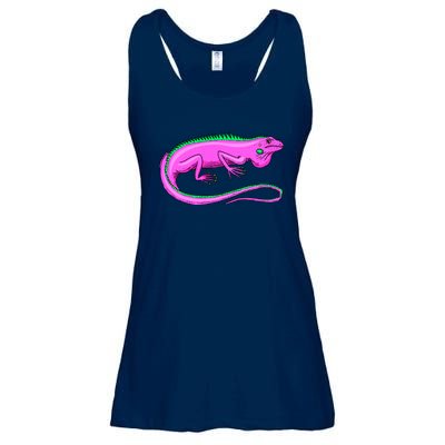 American Green Iguana Lizard Ladies Essential Flowy Tank