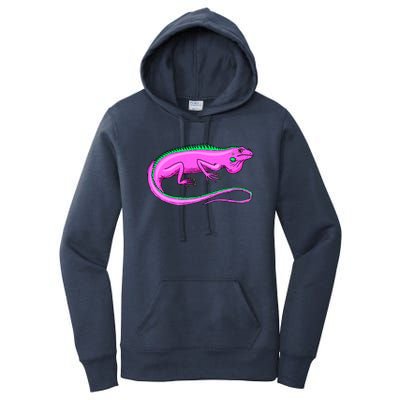 American Green Iguana Lizard Women's Pullover Hoodie