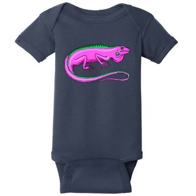 American Green Iguana Lizard Baby Bodysuit