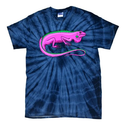 American Green Iguana Lizard Tie-Dye T-Shirt