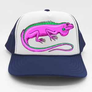 American Green Iguana Lizard Trucker Hat