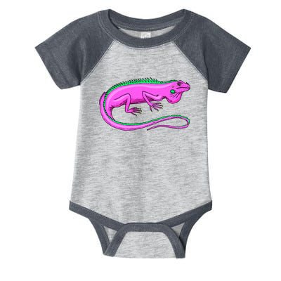 American Green Iguana Lizard Infant Baby Jersey Bodysuit