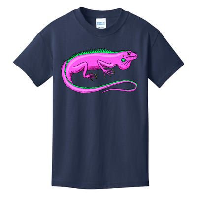 American Green Iguana Lizard Kids T-Shirt