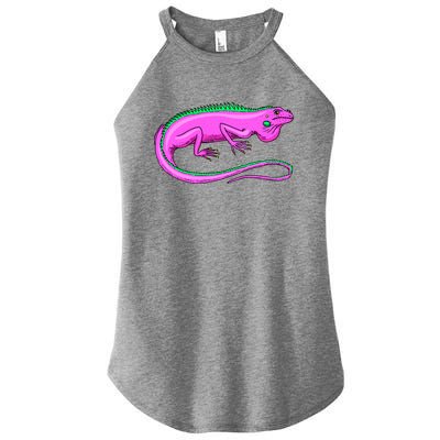 American Green Iguana Lizard Women's Perfect Tri Rocker Tank