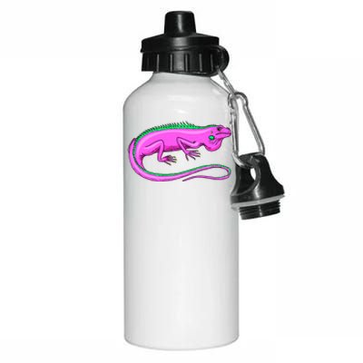 American Green Iguana Lizard Aluminum Water Bottle