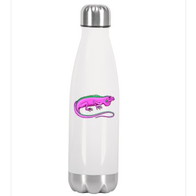 American Green Iguana Lizard Stainless Steel Insulated Water Bottle