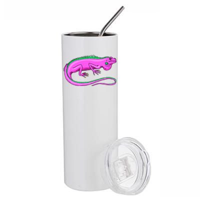 American Green Iguana Lizard Stainless Steel Tumbler