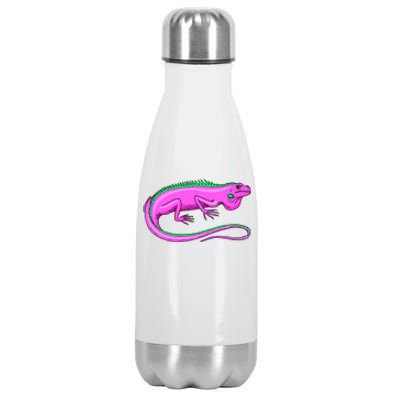 American Green Iguana Lizard Stainless Steel Insulated Water Bottle