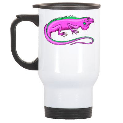 American Green Iguana Lizard Stainless Steel Travel Mug