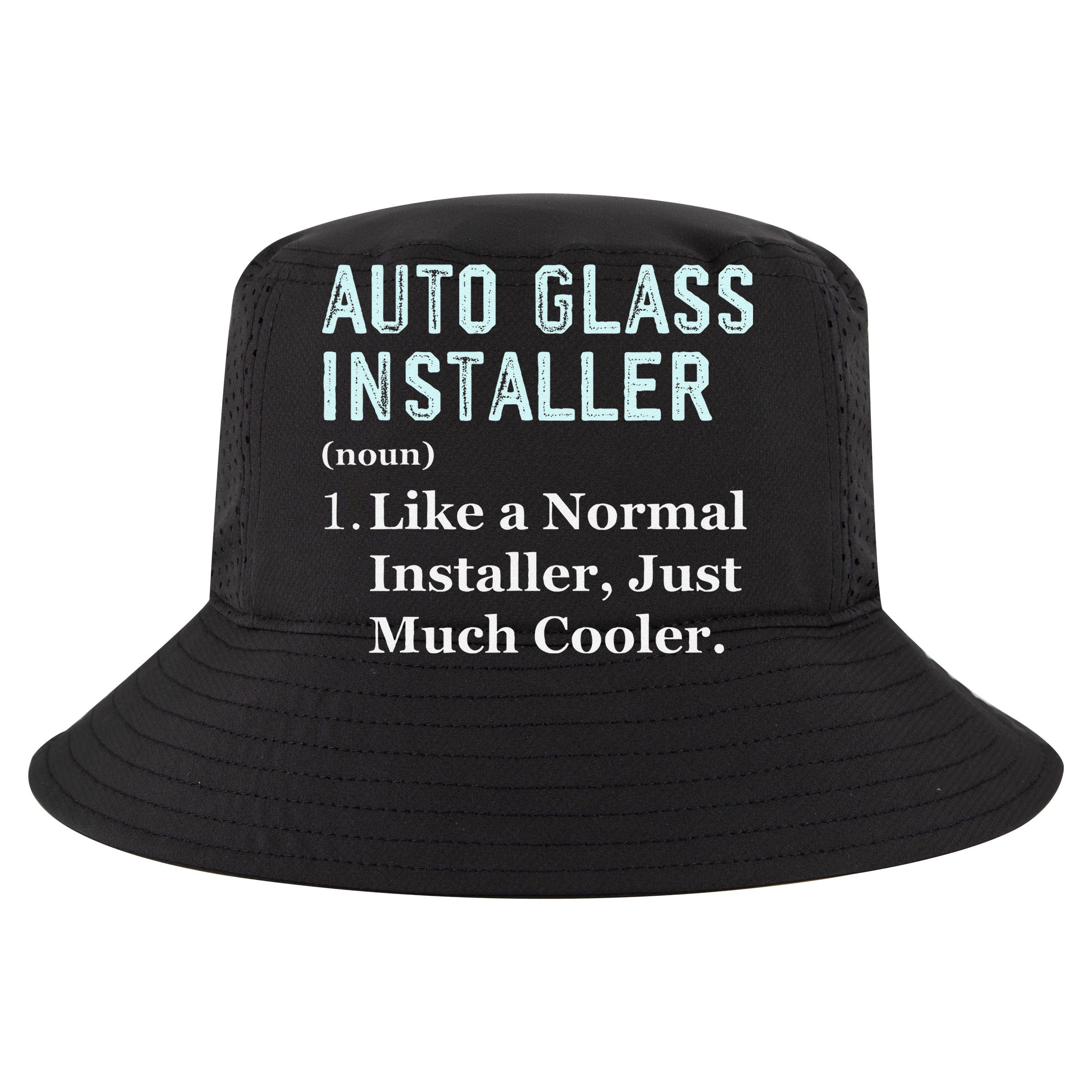 Auto Glass Installer Application Day Glass Installation Sustainable Bucket Hat
