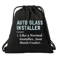 Auto Glass Installer Application Day Glass Installation Drawstring Bag