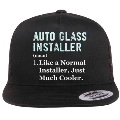 Auto Glass Installer Application Day Glass Installation Flat Bill Trucker Hat