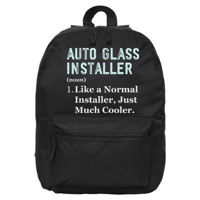 Auto Glass Installer Application Day Glass Installation 16 in Basic Backpack