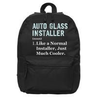 Auto Glass Installer Application Day Glass Installation 16 in Basic Backpack
