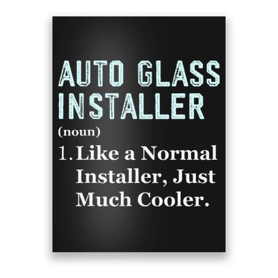 Auto Glass Installer Application Day Glass Installation Poster