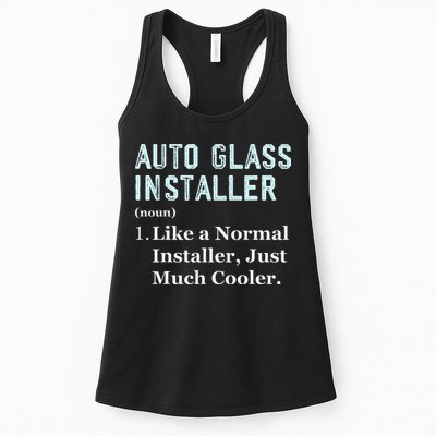 Auto Glass Installer Application Day Glass Installation Womens Tank Top