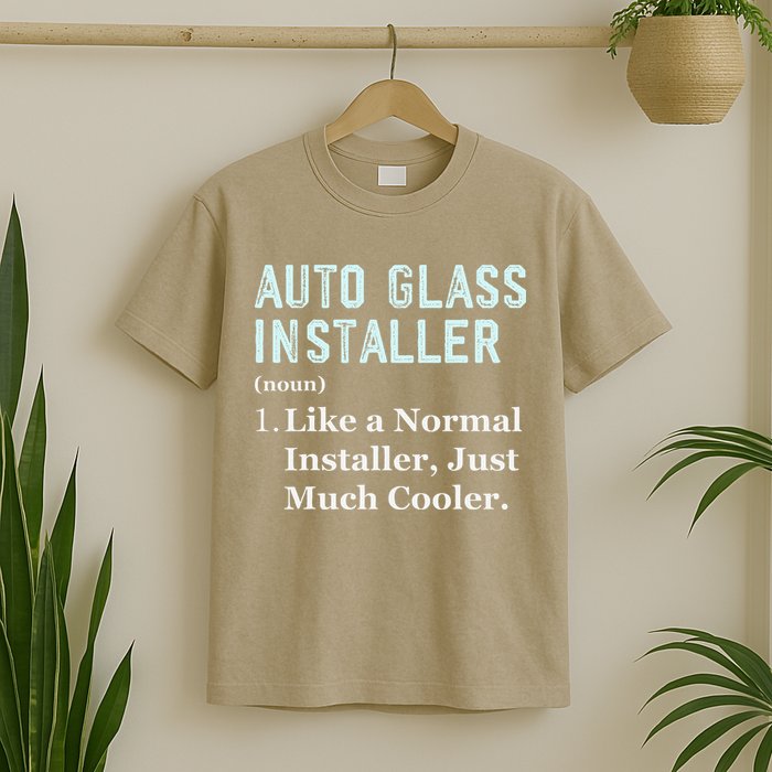Auto Glass Installer Application Day Glass Installation T-Shirt