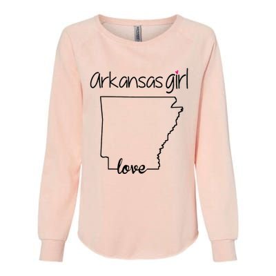 Arkansas Girl I Love Arkansas Home Cute Arkansas Womens California Wash Sweatshirt