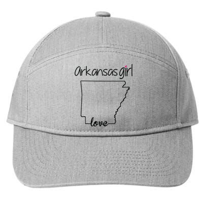 Arkansas Girl I Love Arkansas Home Cute Arkansas 7-Panel Snapback Hat