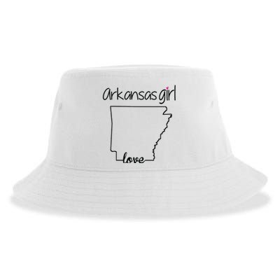 Arkansas Girl I Love Arkansas Home Cute Arkansas Sustainable Bucket Hat