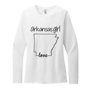 Arkansas Girl I Love Arkansas Home Cute Arkansas Womens CVC Long Sleeve Shirt