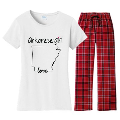 Arkansas Girl I Love Arkansas Home Cute Arkansas Women's Flannel Pajama Set