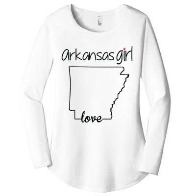 Arkansas Girl I Love Arkansas Home Cute Arkansas Women's Perfect Tri Tunic Long Sleeve Shirt