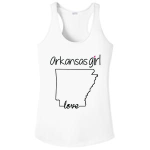 Arkansas Girl I Love Arkansas Home Cute Arkansas Ladies PosiCharge Competitor Racerback Tank