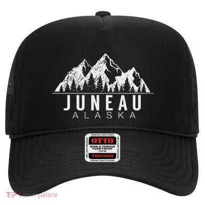 Alaska Gif Juneau Alaska High Crown Mesh Back Trucker Hat