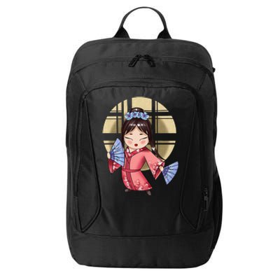 Anime Geisha Japanese Art Japan Woman Geisha City Backpack