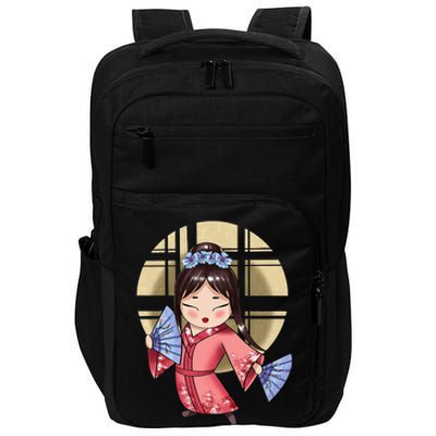 Anime Geisha Japanese Art Japan Woman Geisha Impact Tech Backpack