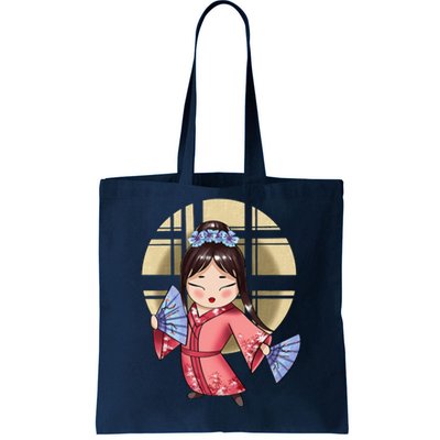 Anime Geisha Japanese Art Japan Woman Geisha Tote Bag